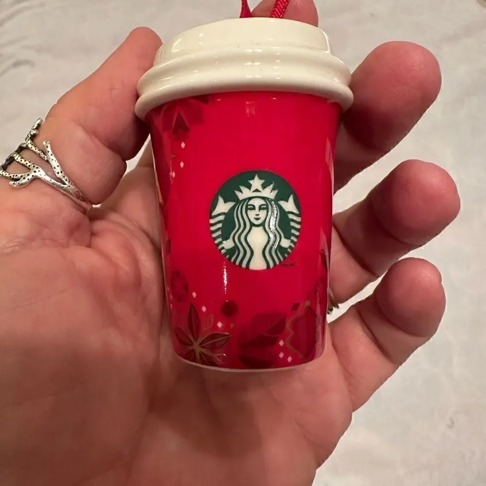 2013 Starbucks Ceramic Ornament Collectible Coffee